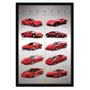 Quadro Decorativo Poster Ferrari Maquina dos Sonhos s/ Vidro 60x90cm