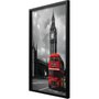 Quadro Decorativo Poster Londres Red Bus e Big Ben s/ Vidro 100x140cm