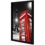 Quadro Decorativo Poster Londres Telephone Box s/ Vidro 60x90cm