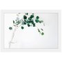 Quadro Decorativo Imagem Minimalista Vaso Folhas Verdes 30x20cm