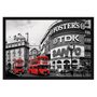Quadro Decorativo Poster Picadilly Circus Londres s/ Vidro 90x60cm