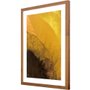 Quadro Decorativo Rústico Arte Floral em Tons Amarelos 50x70 cm