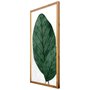 Quadro Decorativo Rústico Folhas Verdes 50x100cm