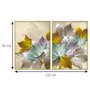 Quadro Díptico Folhas de Outono Coloridas 120x90 cm