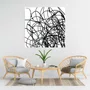Quadro em Canvas Tela Decorativa Abstrata Moderna 60x60cm