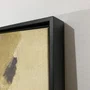 Quadro em Tela Canvas Arte Abstrata Moderna com Moldura Preta 120x120 CM