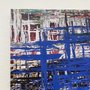 Quadro em Tela Canvas Decorativa Abstrata Malhas Coloridas