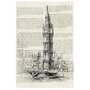 Quadro em Tela Decorativa Desenho Torre Big Ben 60x90cm