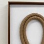 Quadro Escultura Decorativa em Barbante e Madeira: Essência Artesanal 40x100 cm