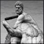 Quadro Escultura Hércules e Nesso Centauro por Dorival Moreira