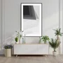 Quadro Geométrico Abstrato em Preto e Branco Decorativo - Escolha o Tamanho
