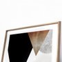 Quadro Geométrico Abstrato Escandinavo Triângulos 60x80cm