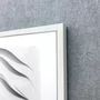 Quadro Geométrico Abstrato Moderno Design e Contraste com Moldura e Vidro