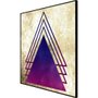 Quadro Geométrico Arte Moderna Triângulos 70x70 cm
