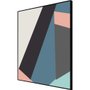 Quadro Geométrico Colorido Arte Moderna 70x70 cm