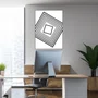 Quadro Geométrico em Preto e Branco Quadrados 50x70cm