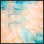 Quadro Mármore de Luxo Abstrato Tons Suaves e Elegantes com Moldura e Vidro
