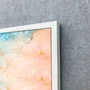 Quadro Mármore de Luxo Abstrato Tons Suaves e Elegantes com Moldura e Vidro