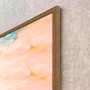 Quadro Mármore de Luxo Abstrato Tons Suaves e Elegantes com Moldura e Vidro