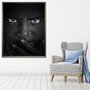 Quadro Menina Africana Retrato em Preto e Branco 115x145 cm