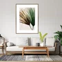 Quadro Moderno Arte Floral com Moldura Chanfrada Bronze 60x80 cm
