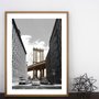 Quadro Moderno com Moldura Natural Ponte de Manhattan 60x80 cm