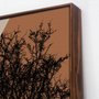 Quadro Moderno Tela Canvas Arte Geométrica com Árvores 90x120 cm