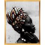 Quadro Mulher Africana Série Deusa do Ébano - Beleza Étnica e Sofisticação para Ambientes Inspiradores