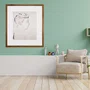 Quadro para Closet Homem de Perfil 65x75cm