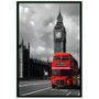 Quadro Poster com Moldura Londres Red Bus 60x90cm