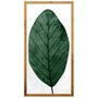 Quadro Rústico Decorativo Folha Verde 50x100cm