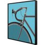Quadro Tela Canvas Bicicleta em Tons Azuis por Dorival Moreira