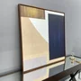 Quadro Tela Canvas com Moldura Arte Geométrica Abstrata Retângulos