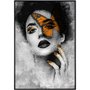 Quadro Tela Canvas Mulher Arte Ilustração Borboleta 90x120 cm