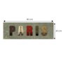 Quadro Tela Decorativa com Escrita PARIS 90x30cm