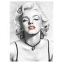 Quadro Tela Decorativa Impressa Marilyn Monroe Ilustração Desenho a Lápis 48x66cm