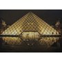 Quadro Tela Decorativa Impressa Museu do Louvre em Paris na França 100x70cm