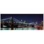 Quadro Tela Decorativa Ponte Brooklyn a Noite 160x60cm