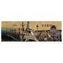 Quadro Tela Impressa Pontos Turísticos de Paris 120x40cm