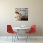 Quadro Tela Impressa Xícara Café com Leite 50x50cm