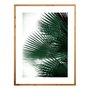 Quadro Tropical Rústico Folhas Verdes de Palmeira 90x120cm