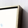 Tela Canvas Abstrata Moderna com Moldura Prata: Elegância Contemporânea 100x150 cm