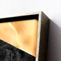 Tela Canvas com Moldura Prata Arte Textura Geométrica - Escolha o Tamanho